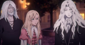 castlevania noturno: juste, maria e alucard